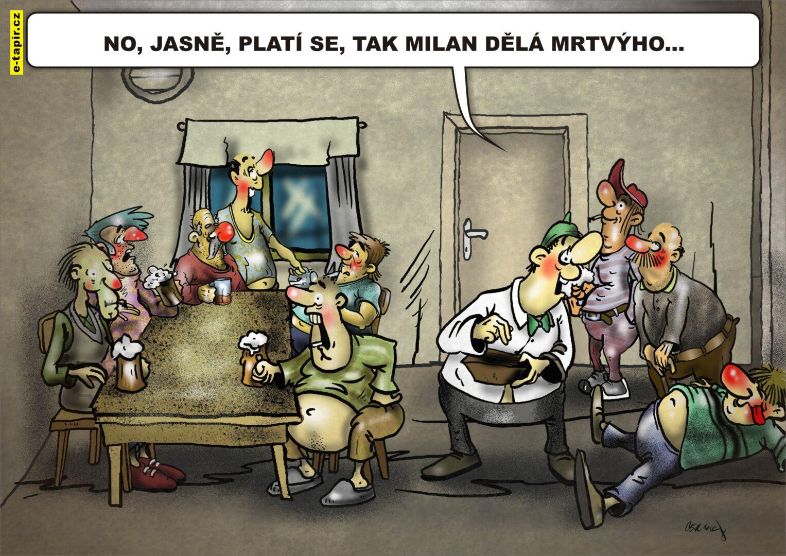 Dělá mrtvýho kopie