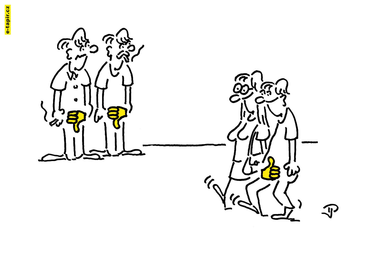 Palec nahoru a dolů