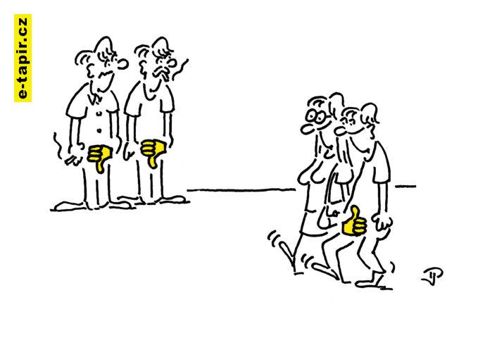 Palec nahoru a dolů