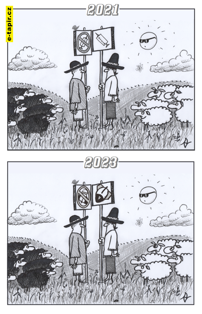 Stádní mechanismus - rozdělená společnost.