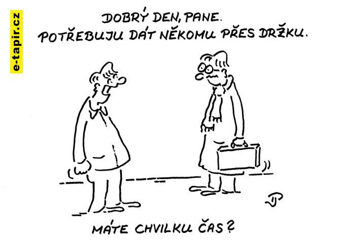 Přes držku