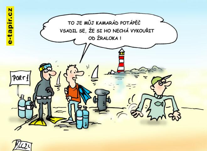 V.Dvořák vtip žralok kouření